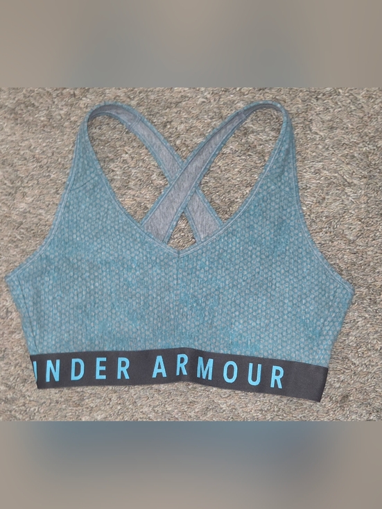 Under Armour Other - Under Armour Teal Heather Cross-Back Sports Bra Size Medium